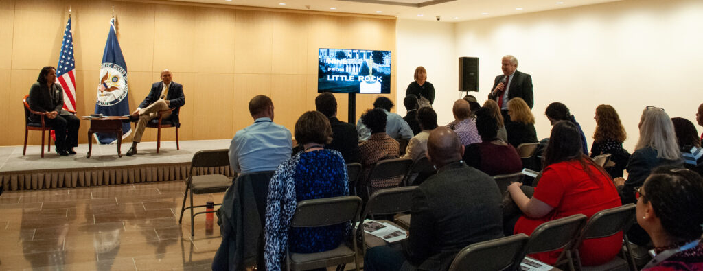 Panel discussion with the Thursday Luncheon Group about the Little Rock Nine. 