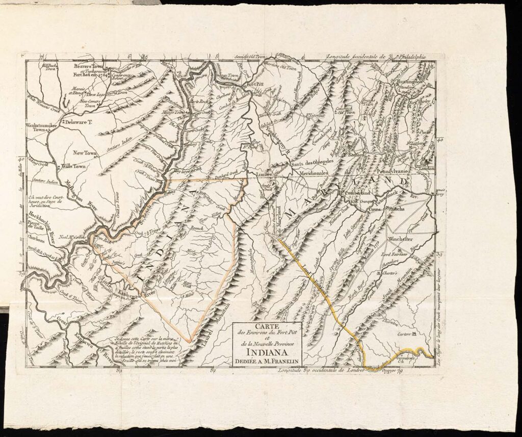 1781 fort pitt treaty map