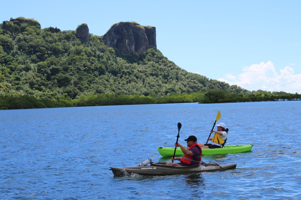 Ambassador Carmen Gloria Cantor Micronesia kayaking