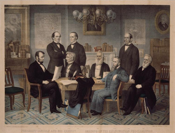 President Abraham Lincoln's 1861 Cabinet