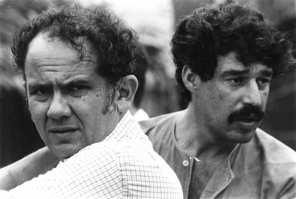 Ambassador to Thailand Morton Abramowitz (left) and State Department's Lead Refugee Coordinator Lionel Rosenblatt (right) in Khao-I-Dang Refugee Camp 1979