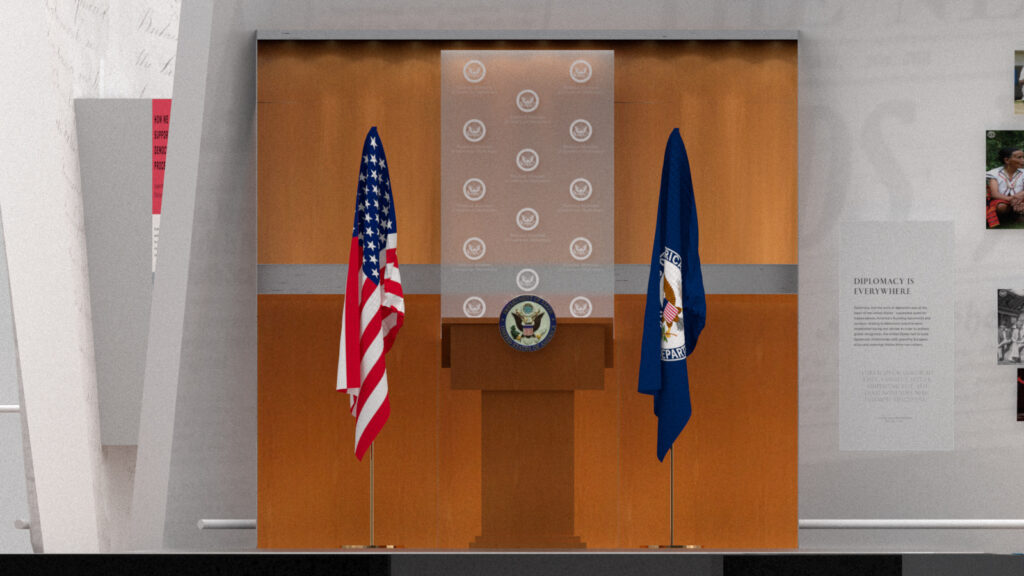 Spokespersons Podium National Museum of American Diplomacy