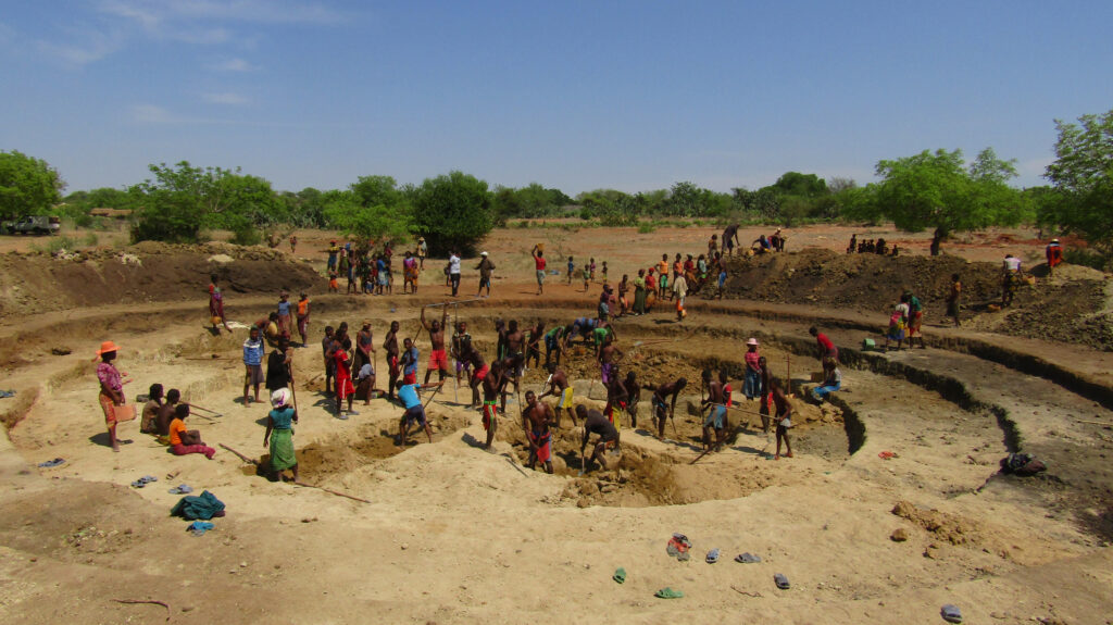 A water catchment site in madagascar