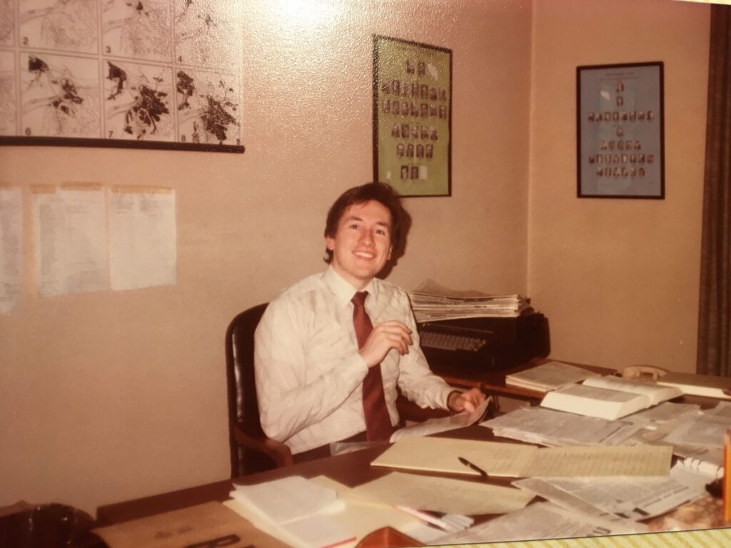 Jan Krc at his office in the U.S. Embassy in Belgrade, Serbia.