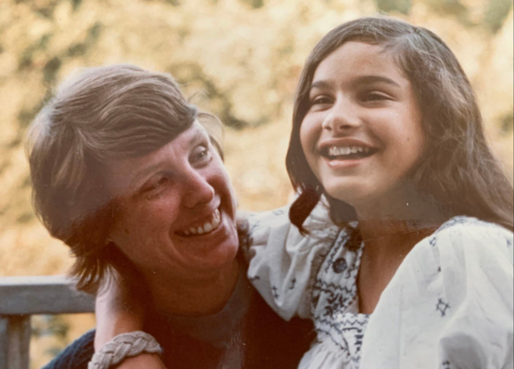 Ambassador Lakhdhir with her mother as a child