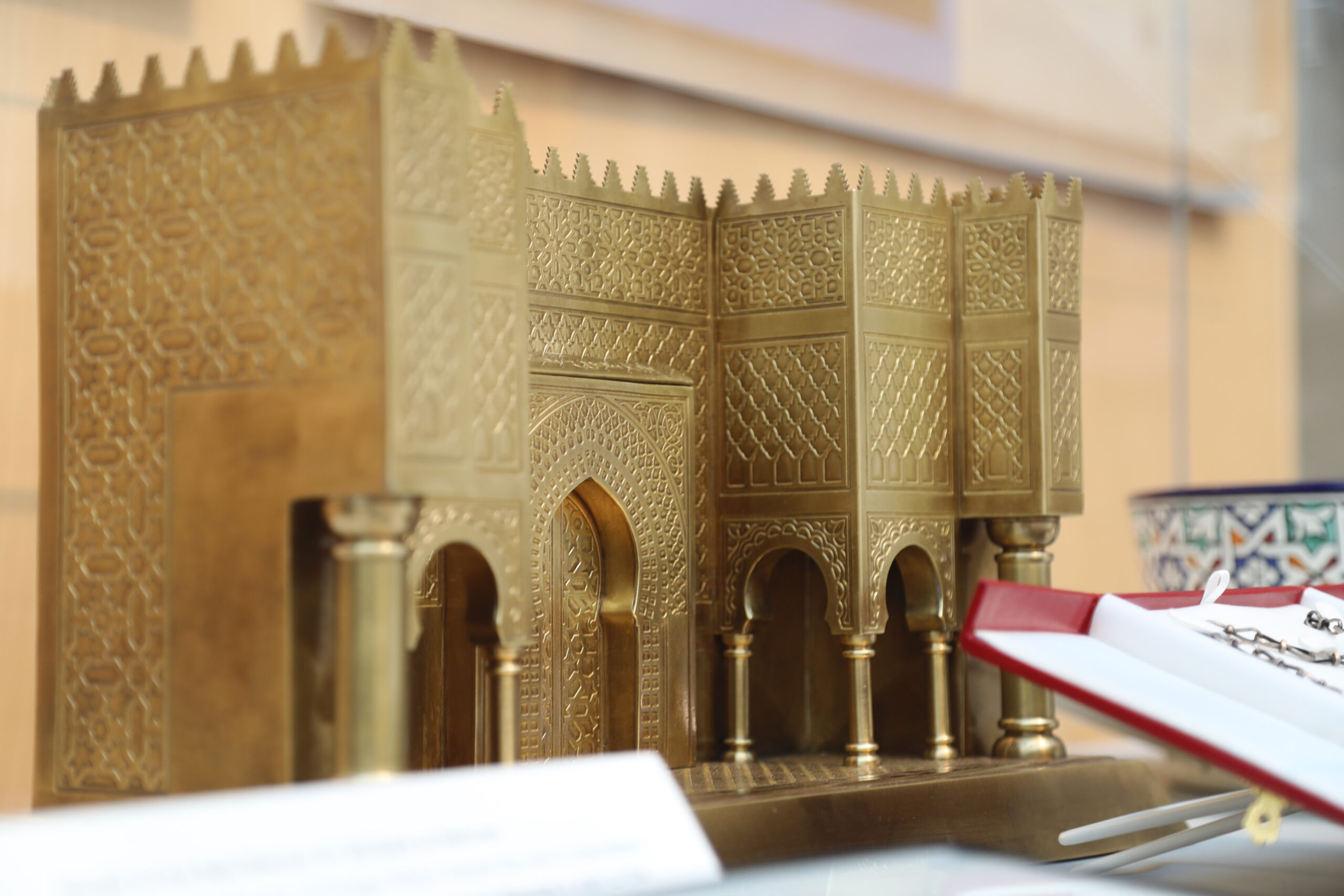 Gold Model of the Bab Mansur al-'Alj Gate at Meknes
