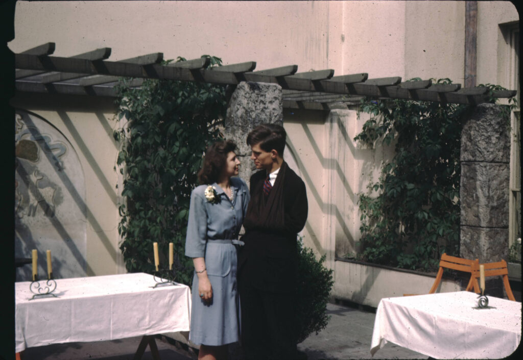 Photo of William Dougherty and Jane Simmons at a wedding