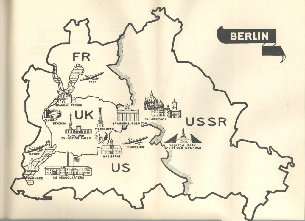 a map of berlin from 1950