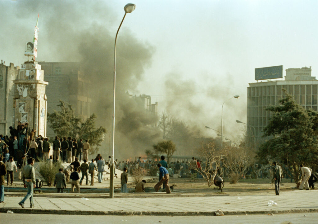 rioters storm police headquarters in iran