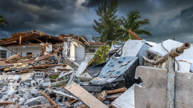 Hurricane damage