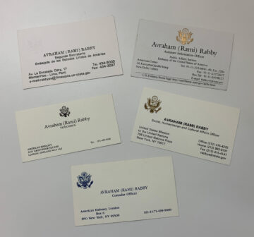 Avraham Rabby's Business Cards
