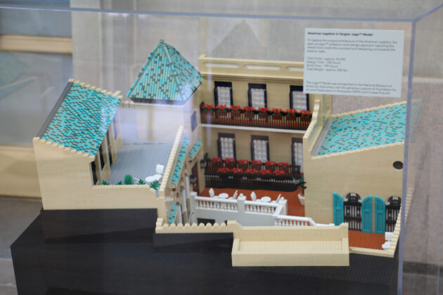 Lego model of the Tangier legation