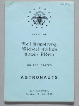 Guidebook, Visit of Apollo 11 Astronauts to Berlin, 1969.