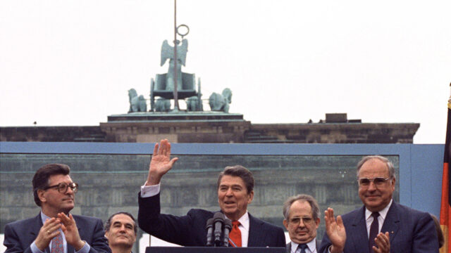 U.S. President Ronald Reagan Delivers “Mr. Gorbachev, Tear Down This Wall” Speech