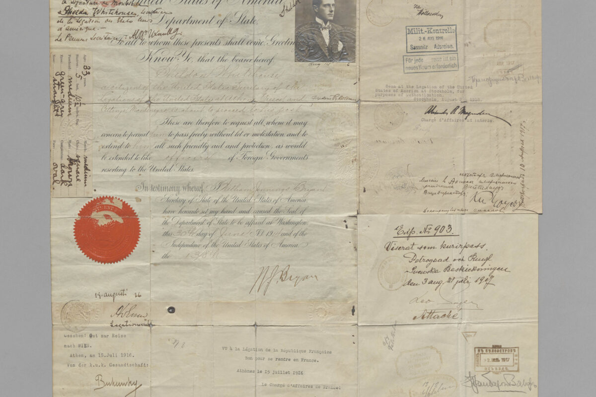 Sheldon Whitehouse's 1914 Diplomatic Passport - The National Museum of ...