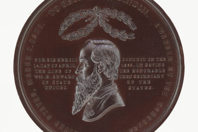 1871 Medal Commemorating George Robinson front