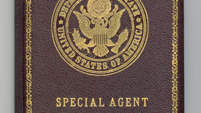Joseph Nye's Special Agent Credentials