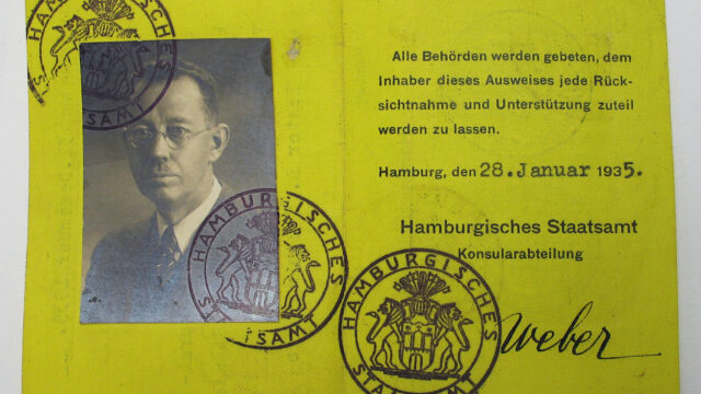 Lester Schnare's German Diplomatic ID Card