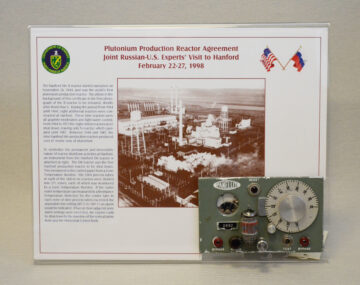 U.S.-Russia Plutonium Agreement Plaque