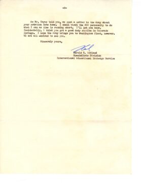 Howland to Lee Letter December 1954 page 2