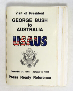 “President Bush's Trip to Australia” Booklet