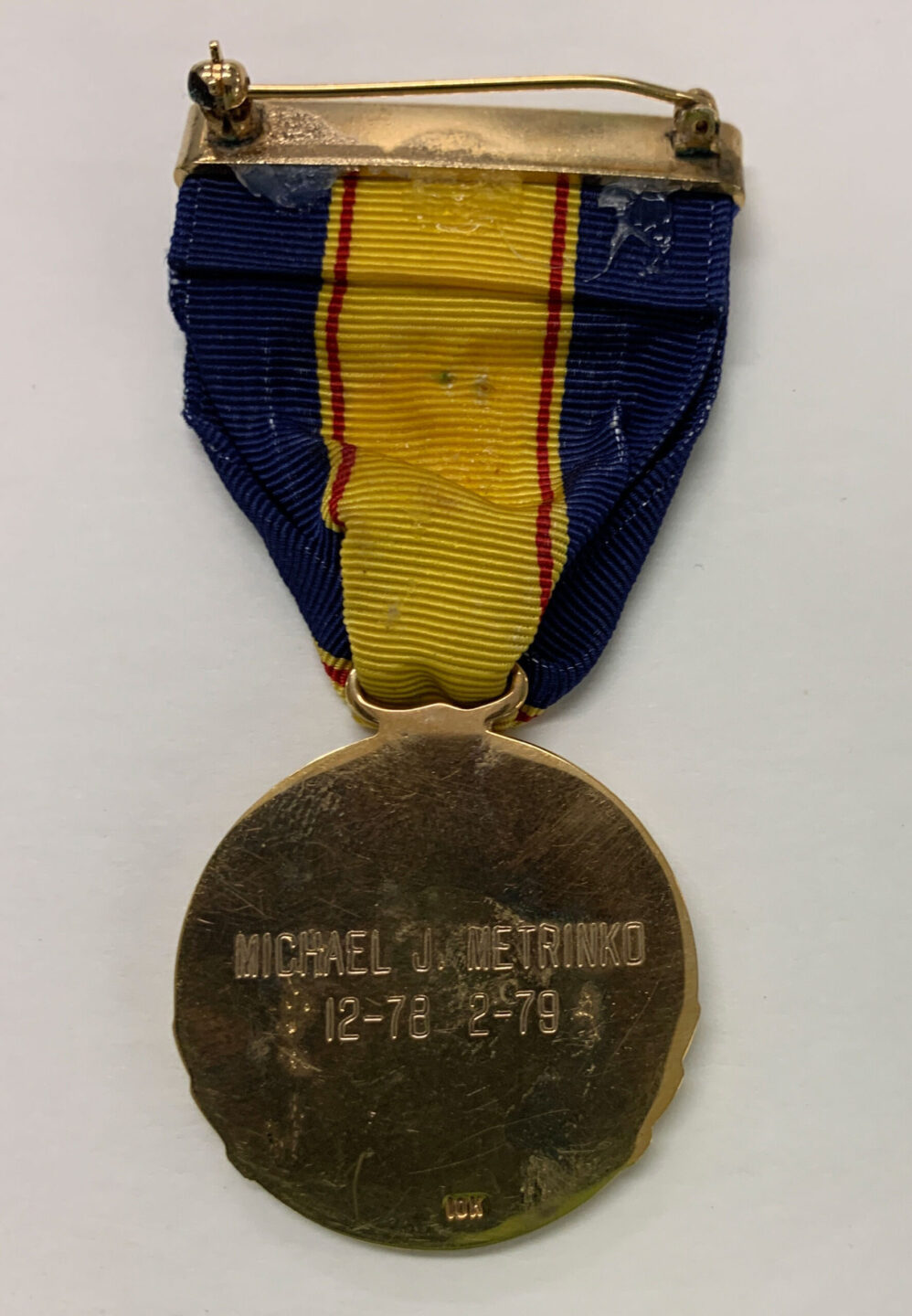 Michael Metrinkos Medal Of Valor The National Museum Of American